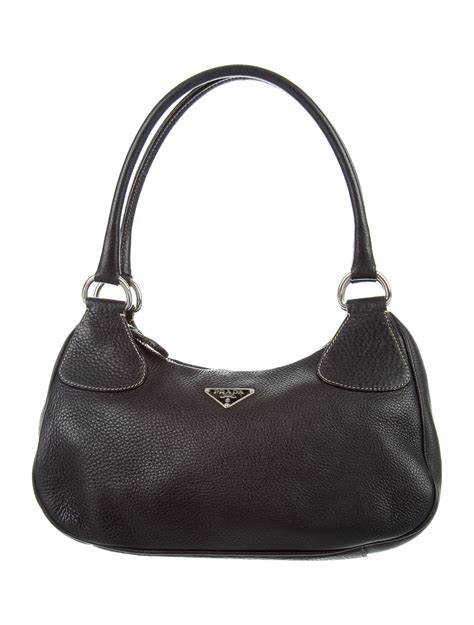 prada vitello daino shoulder bag noisette|Prada vitello daino hobo.